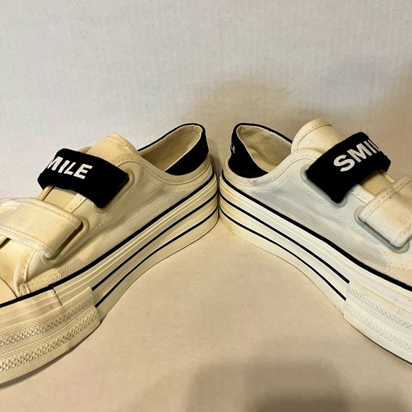 Women’s Fuersen Star White Round Toe Platform Sneakers Size 39 - Picture 3 of 7